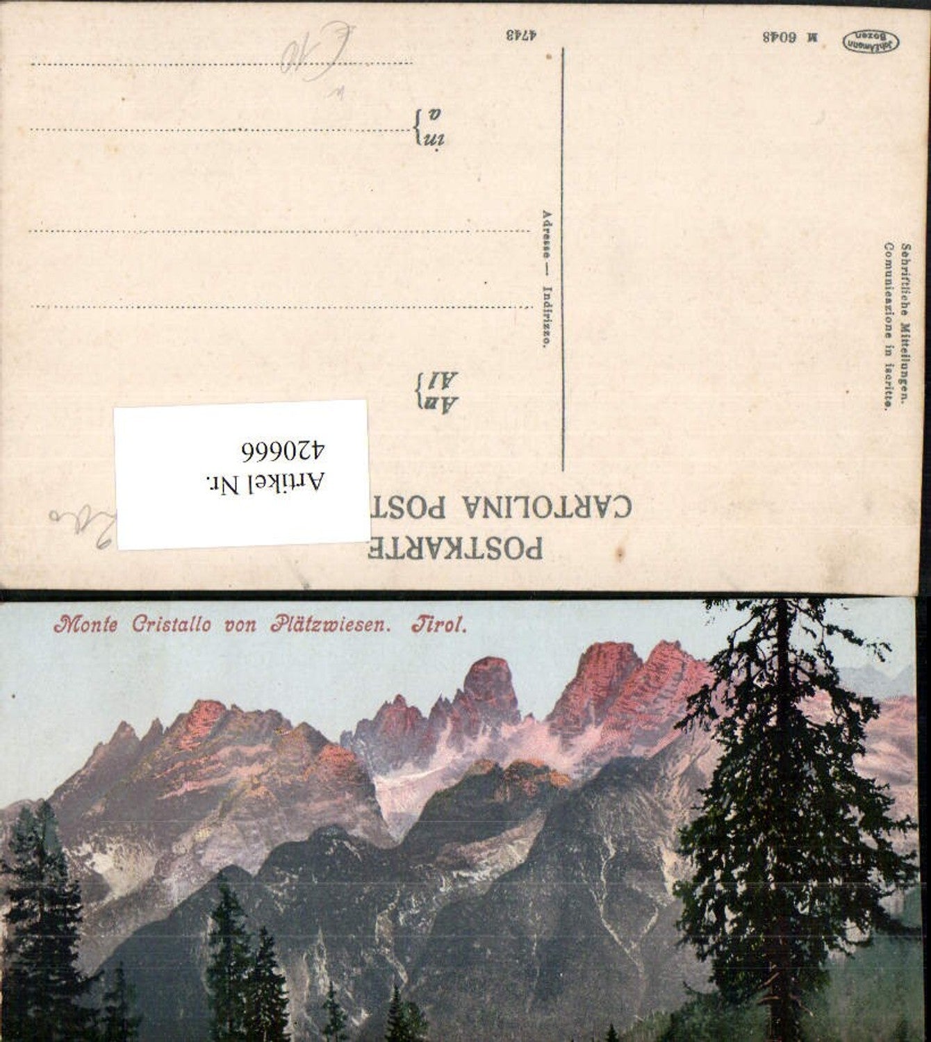 Alte Ansichtskarte – Old Postcard