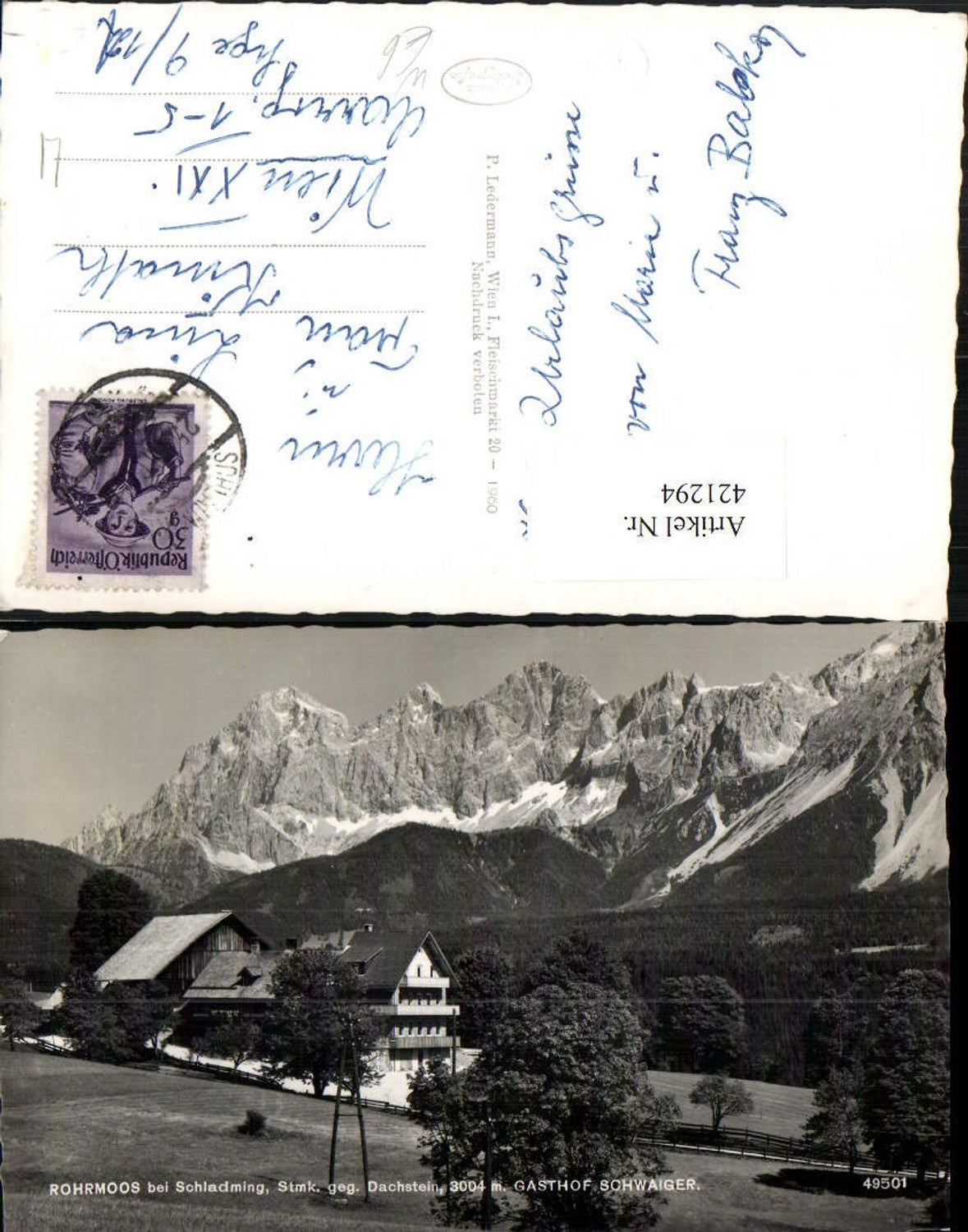 Alte Ansichtskarte – Old Postcard