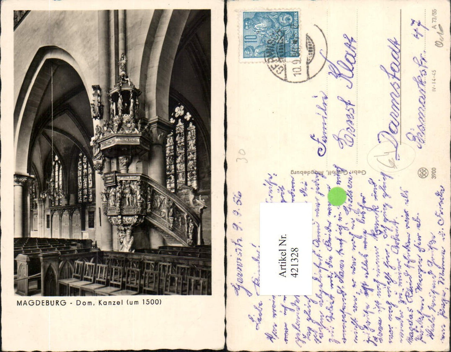 421328, Magdeburg Cathedral Church Interior view Pulpit