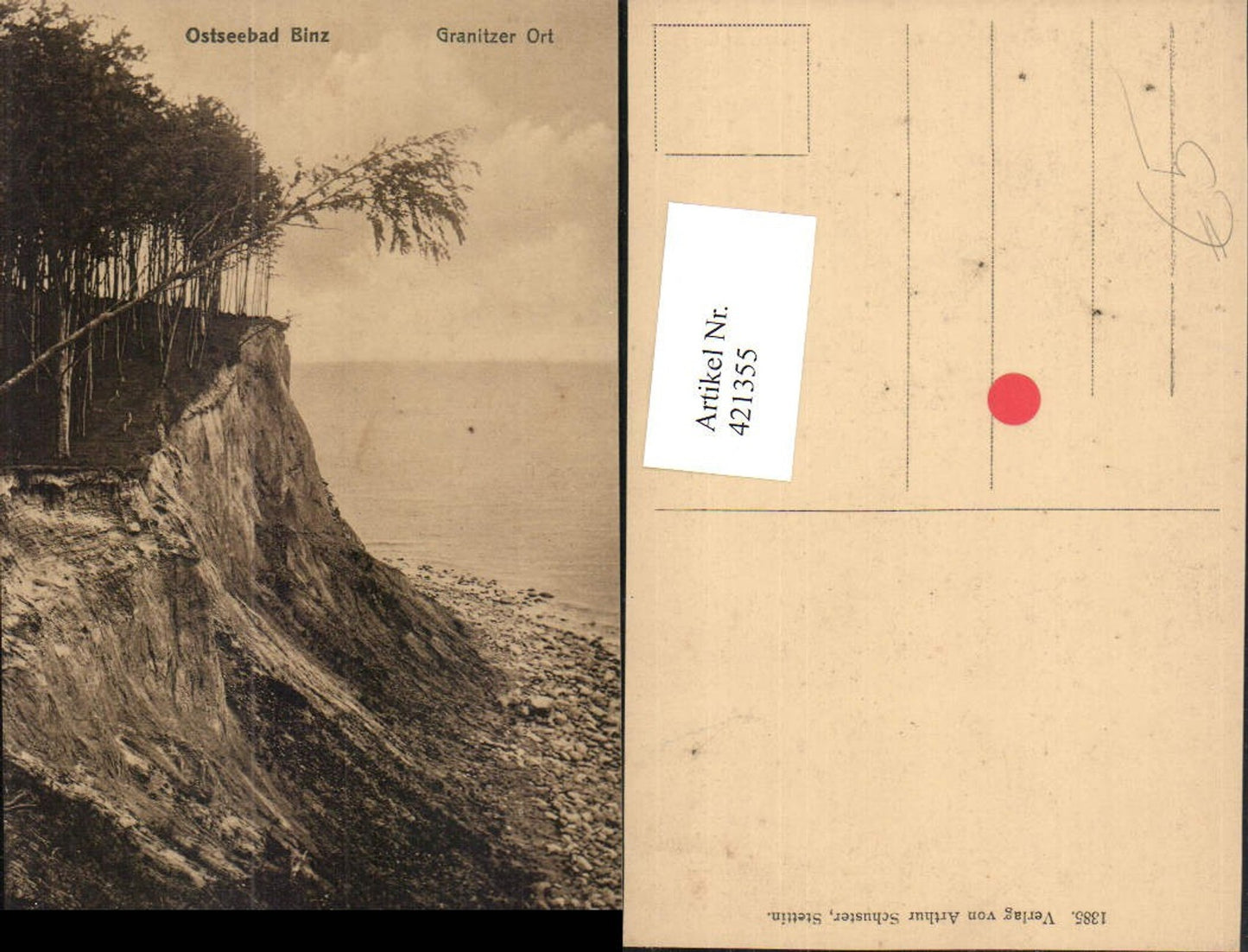 421355,Ostseebad Binz Granitzer Ort Küste Klippe