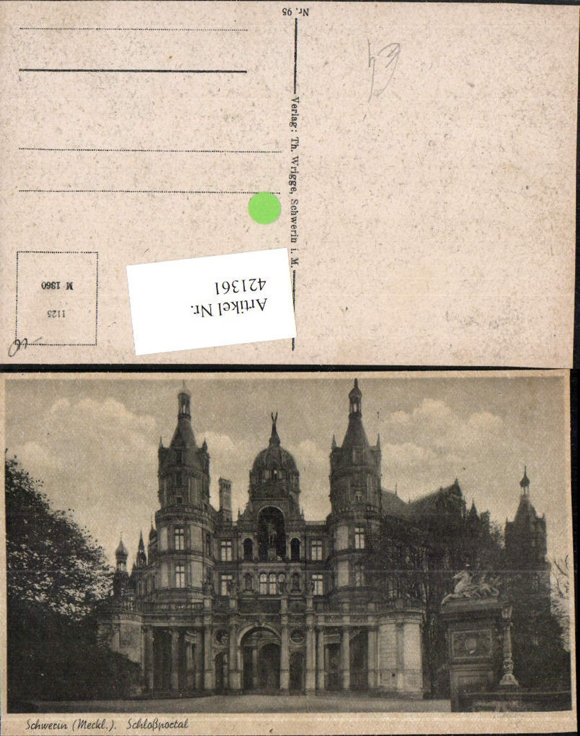 421361,Schwerin Schloss Portal