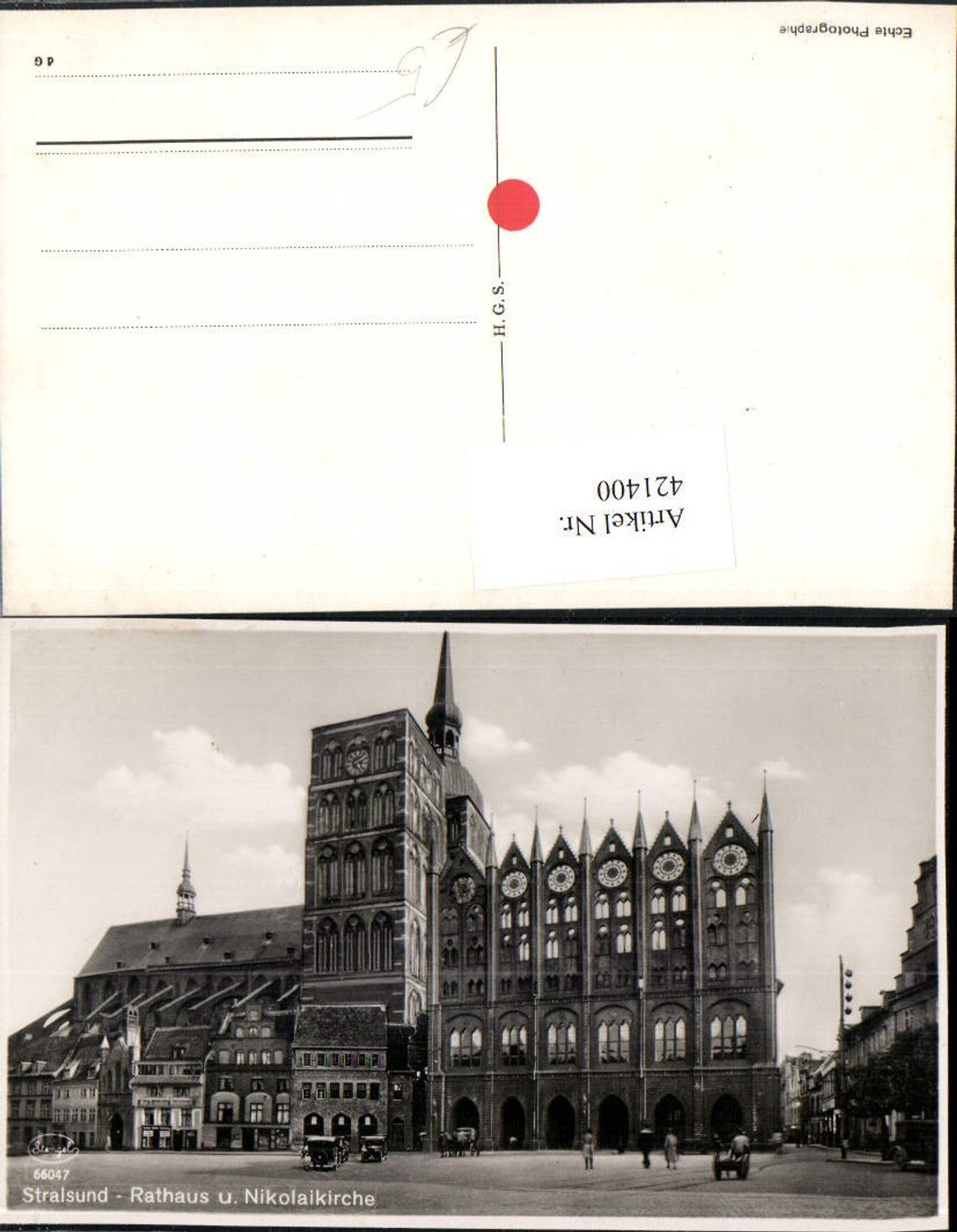 421400,Stralsund Rathaus u. Nikolaikirche Kirche