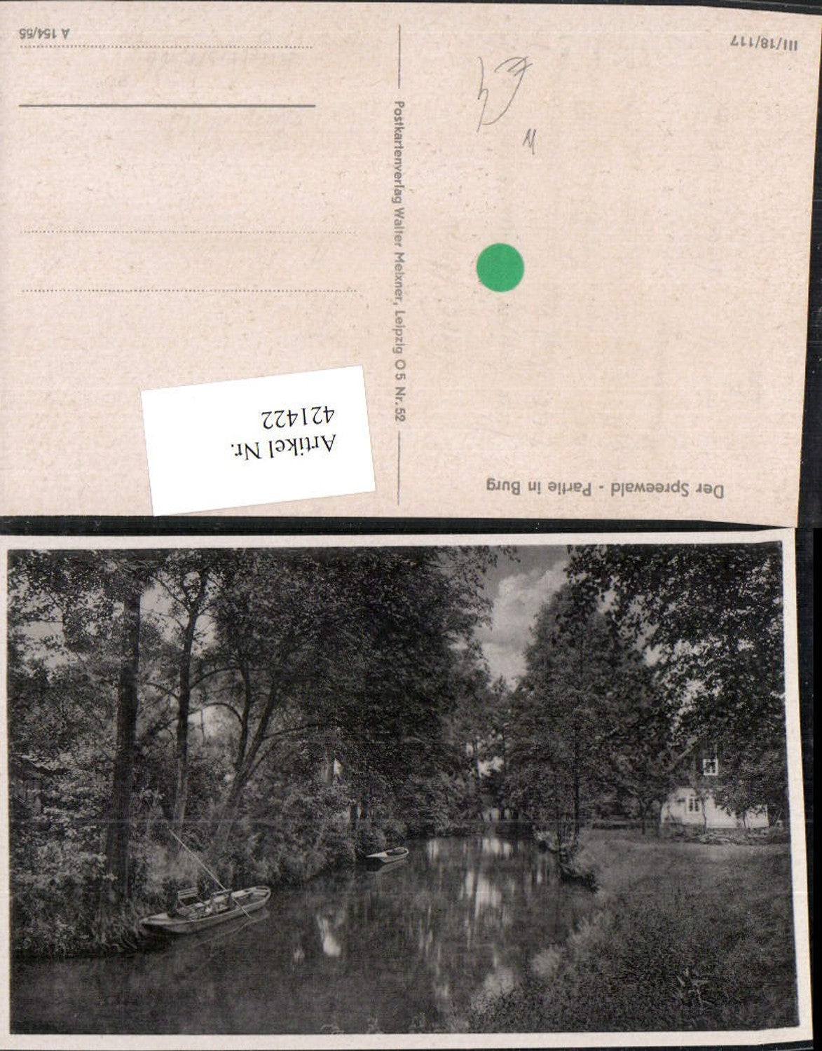 421422, Spreewald area in Burg River boats