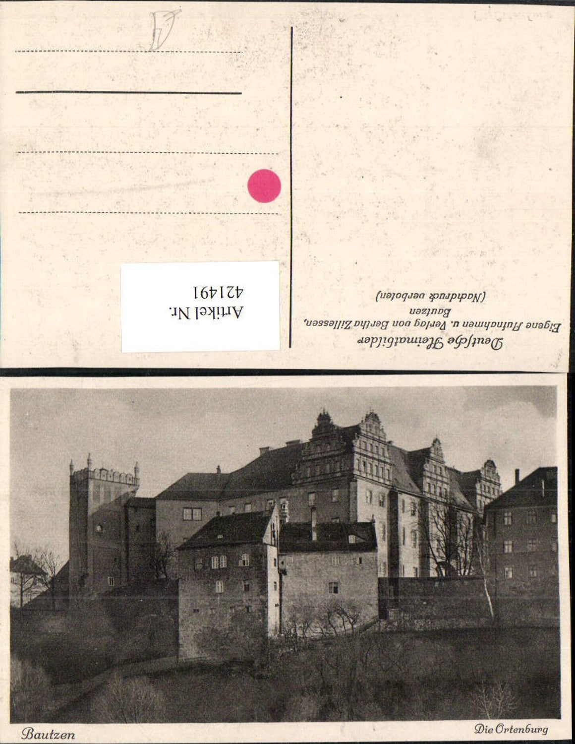 421491,Bautzen Ortenburg Burg