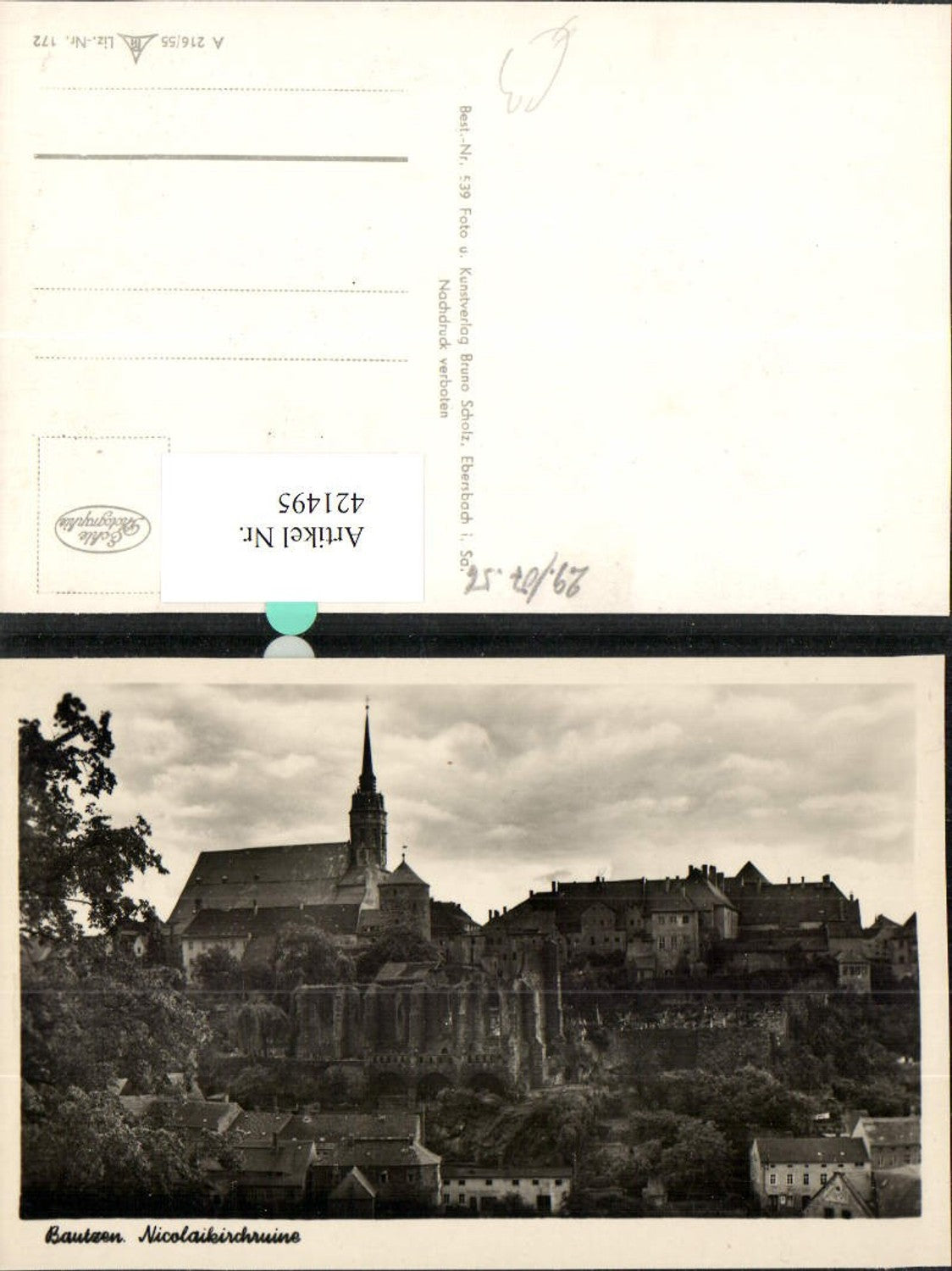 421495,Bautzen Nicolaikirchruine Kirche Ruine