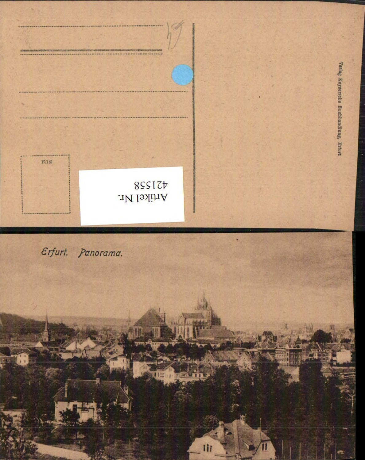 421558, Erfurt Panorama Totale