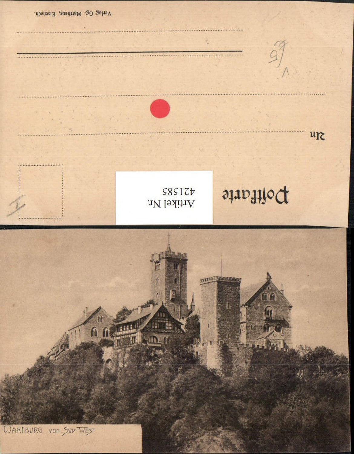 421585, Eisenach Wartburg Castle pub St. Matthew