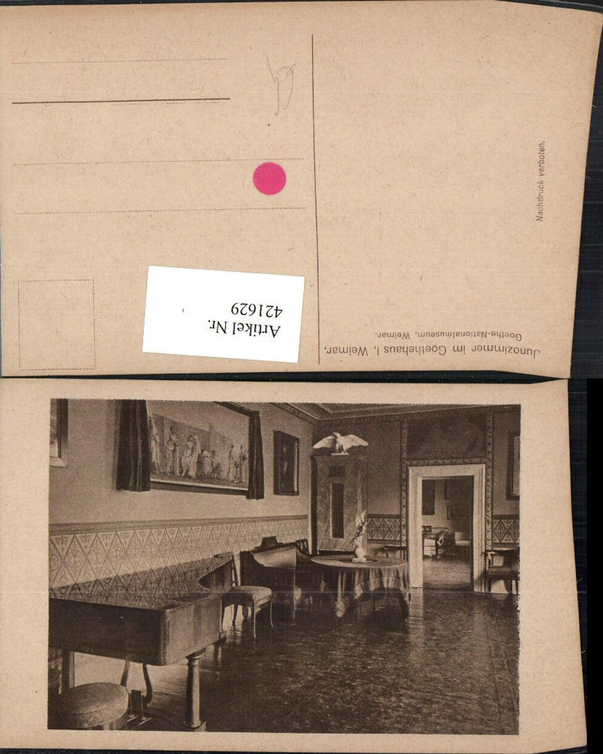 421629,Weimar Goethehaus Junozimmer Innenansicht