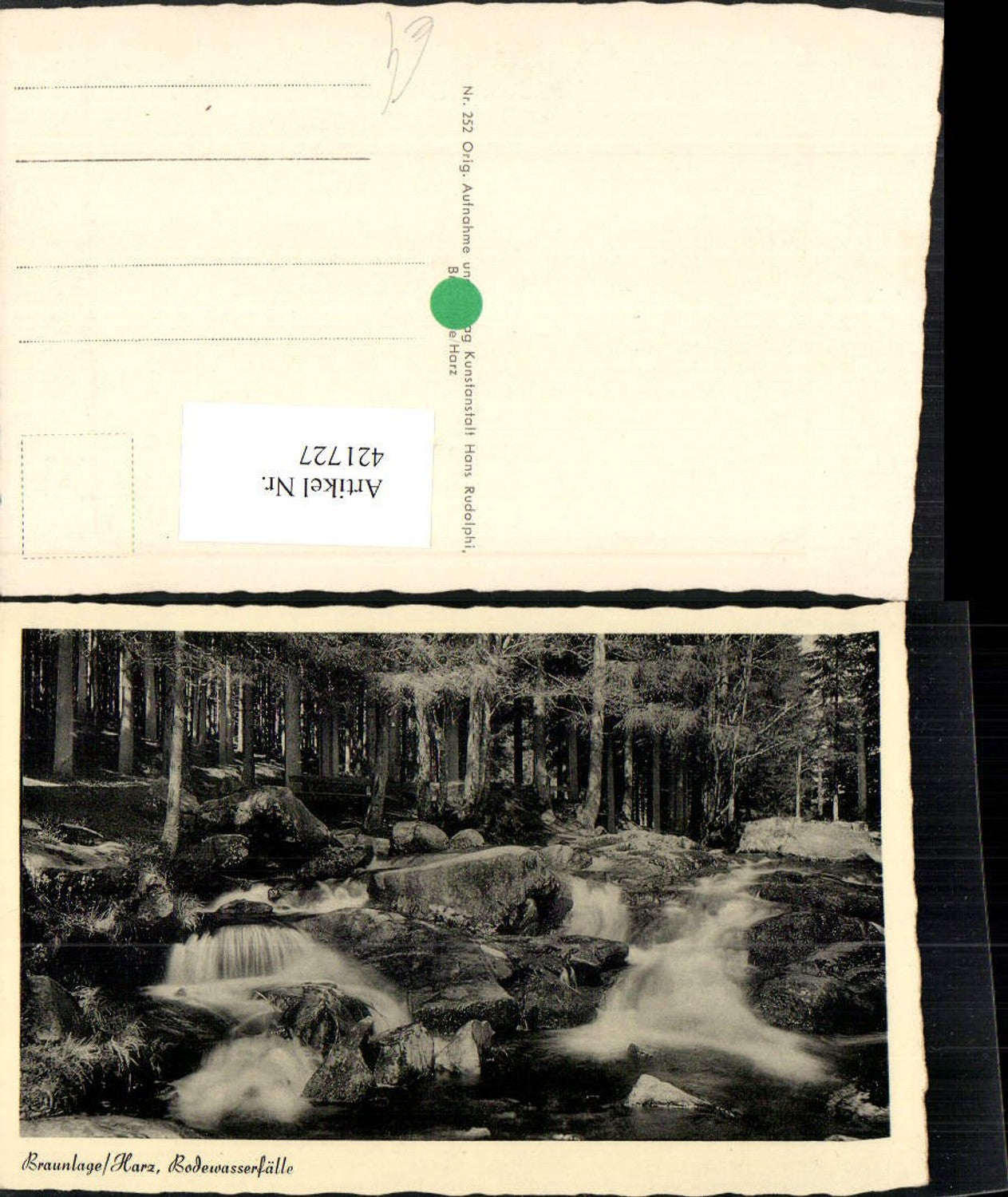 421727,Braunlage am Harz Bodewasserfälle Bach
