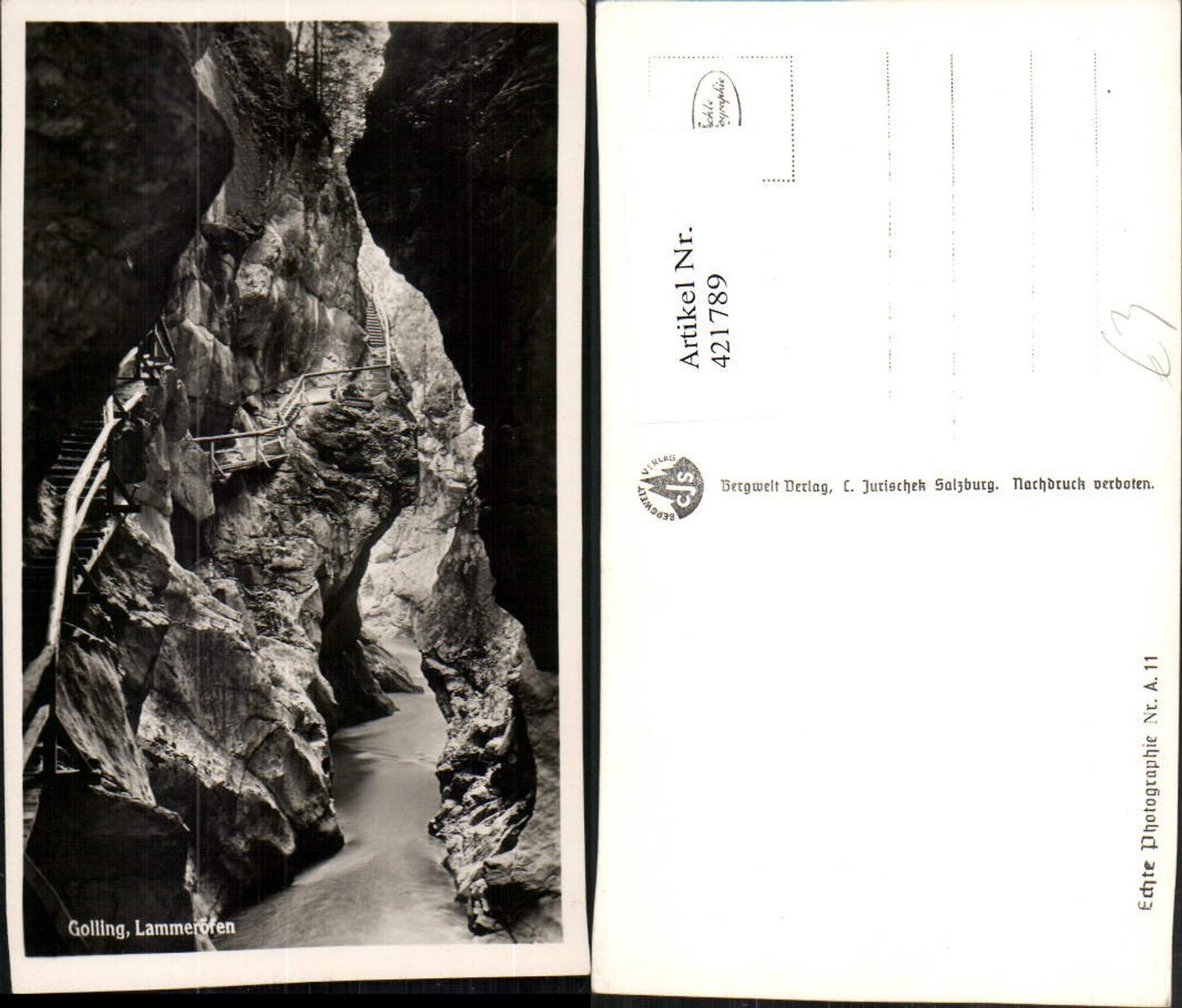 421789,Golling Lammeröfen Klamm Schlucht