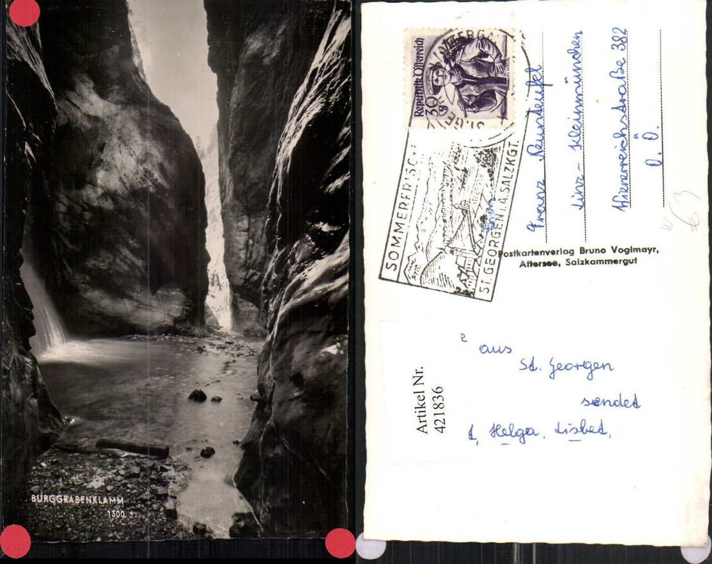 421836, Burggrabenklamm Gorge near St. Gilgen