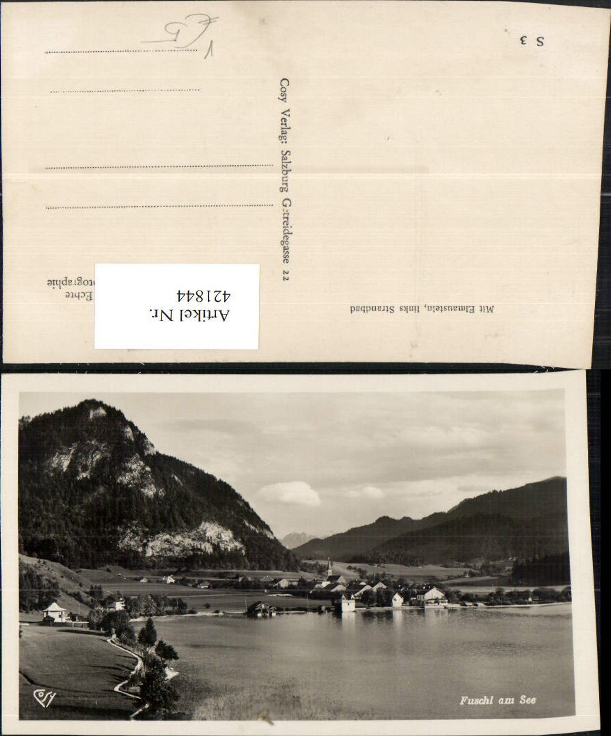 421844,Fuschl am See Totale m. Elmaustein pub Cozy