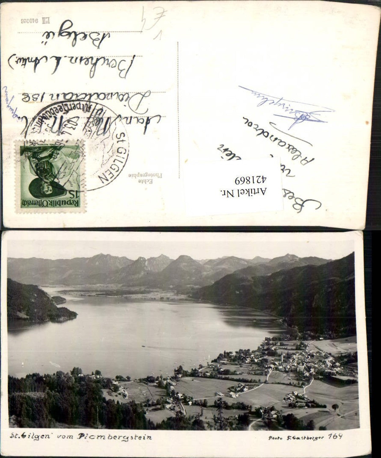 421869, St. Gilgen, view of the Plombergstein mountain scenery, photo by Gastberger 169