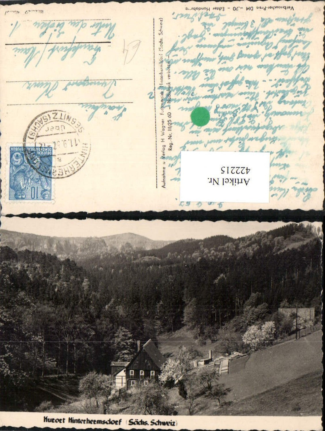 422215,Sächsische Schweiz Hinterhermsdorf Haus
