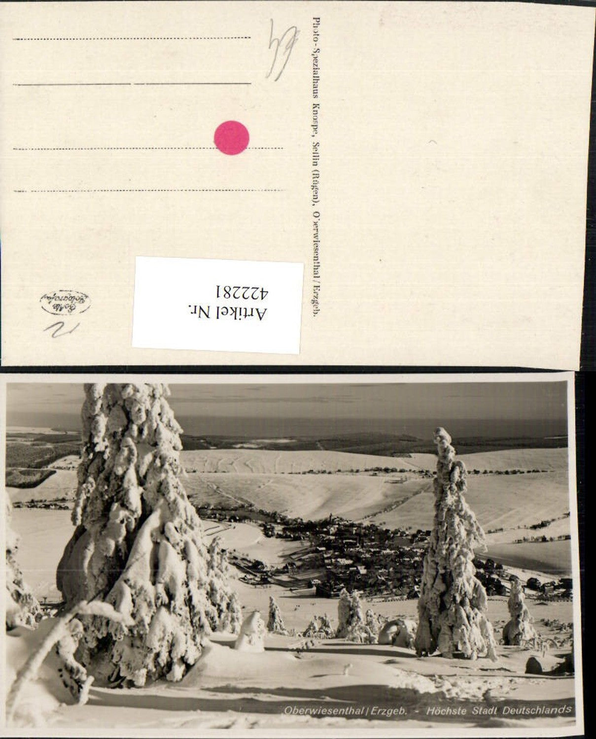 422281, Oberwiesenthal in the Ore Mountains, total winter scene