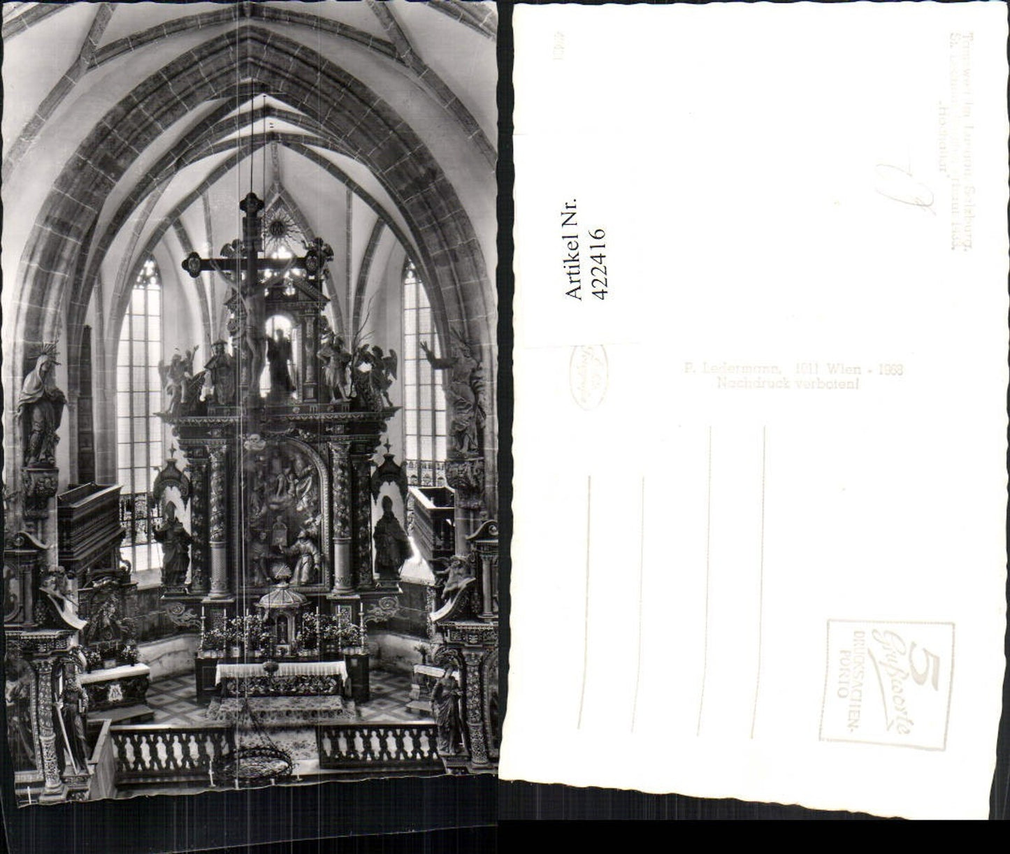 422416,Tamsweg im Lungau St. Leonhardikirche Innenansicht Altar