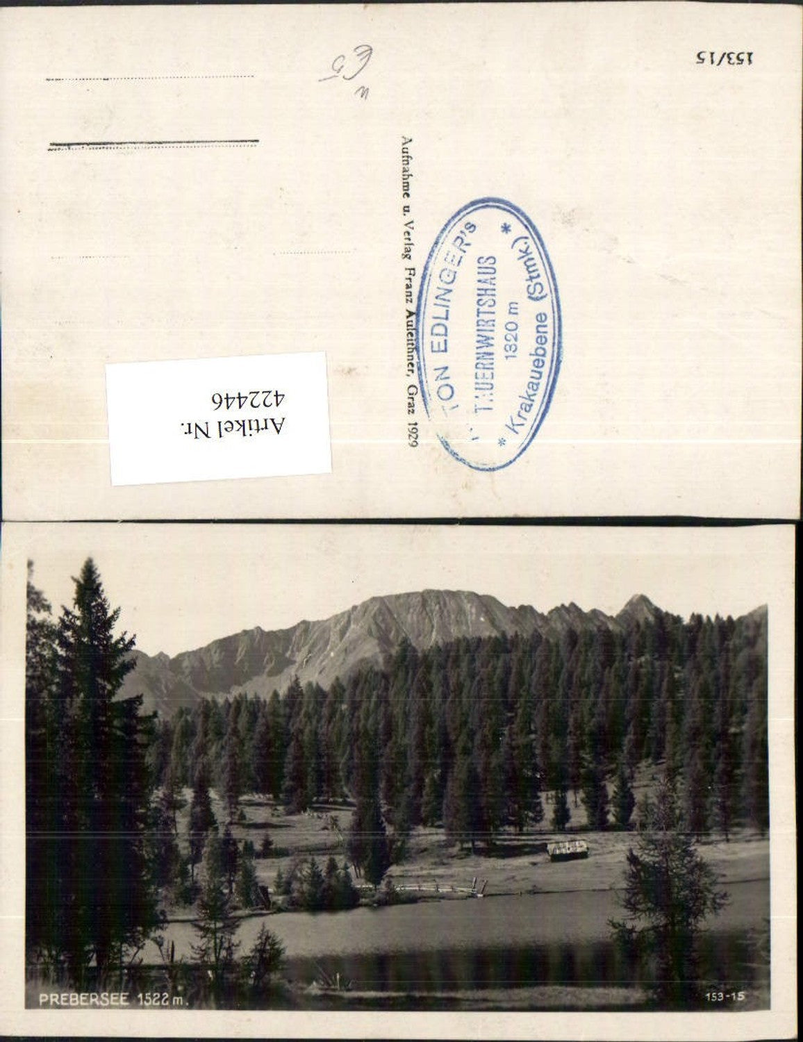 422446,Prebersee See b. Tamsweg im Lungau Bergkulisse