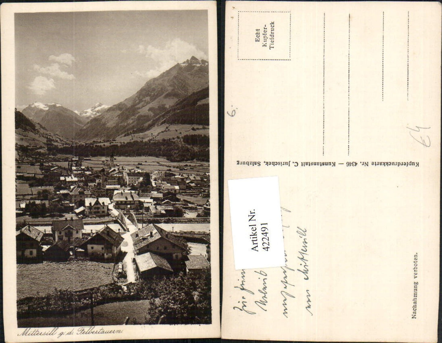 422491,Mittersill Totale geg. Felbertauern Bergkulisse
