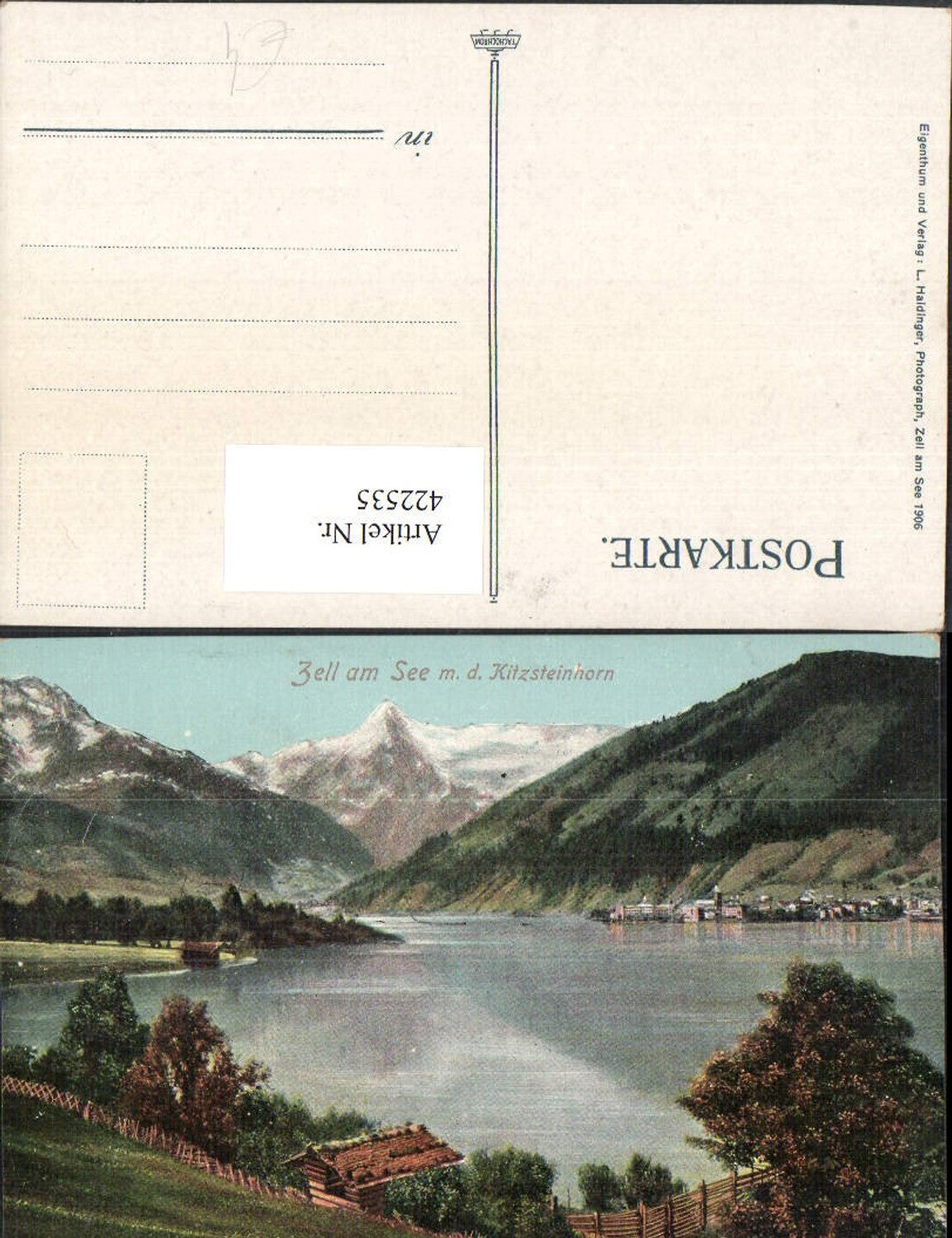 422535,Blick auf Zell am See geg. Kitzsteinhorn Bergkulisse