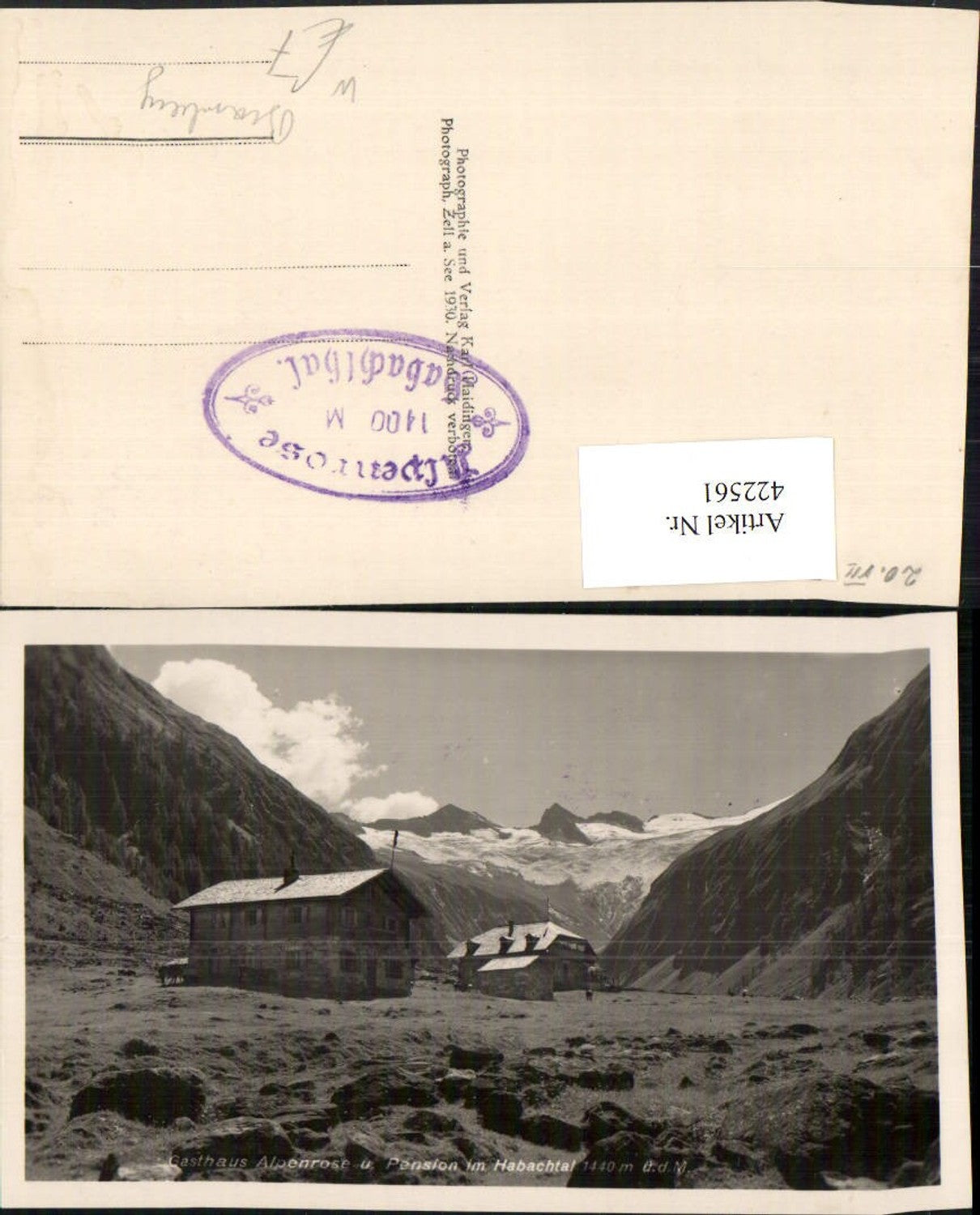 422561,Gasthaus Alpenrose u. Pension im Habachtal b. Bramberg Bergkulisse