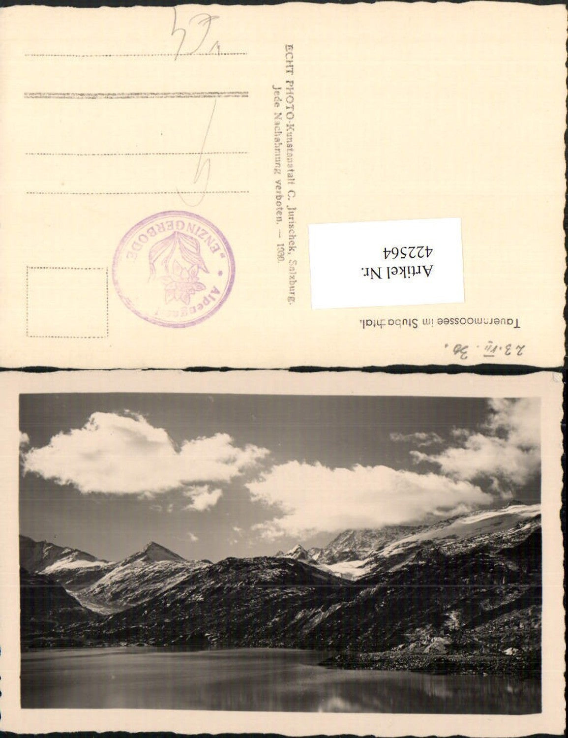 422564,Tauernmoossee See im Stubachtal b. Uttendorf Bergkulisse