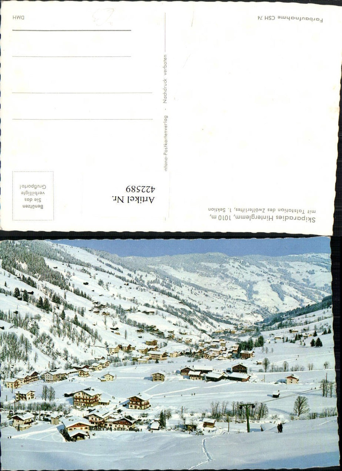 422589,Hinterglemm Totale Bergkulisse Winterbild