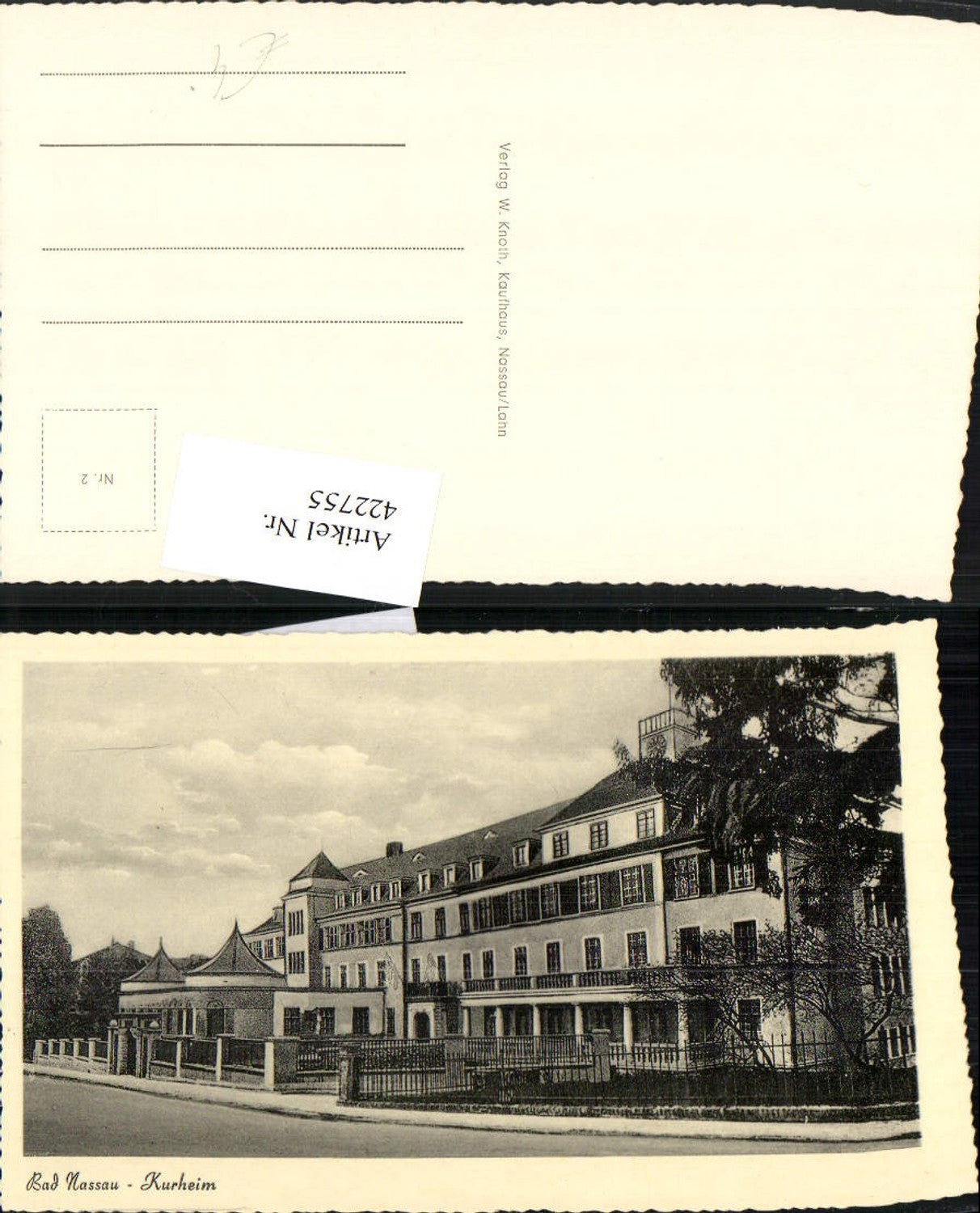 422755,Bad Nassau Kurheim Gebäude