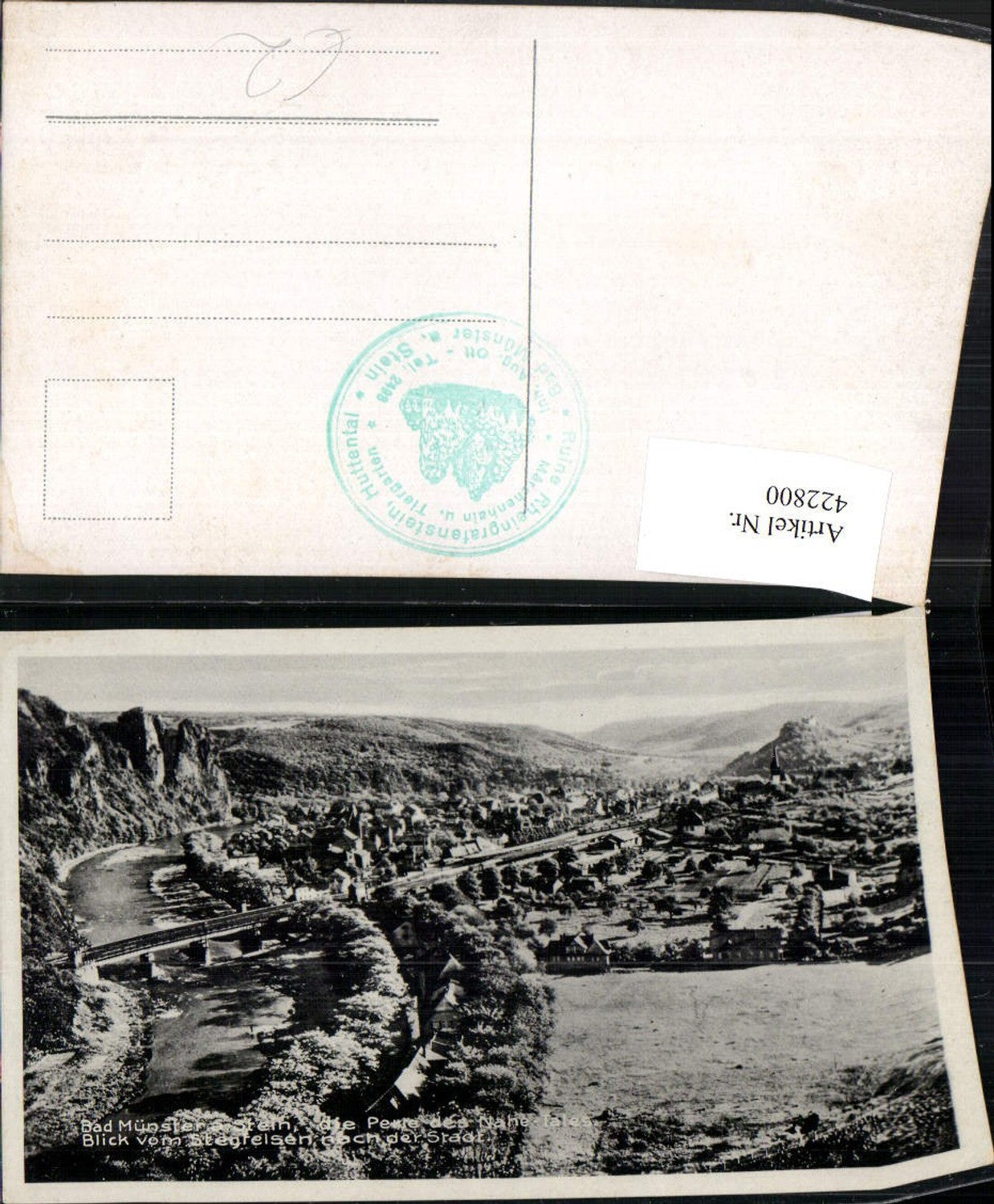 422800,Bad Münster am Stein Totale vom Stegfelsen