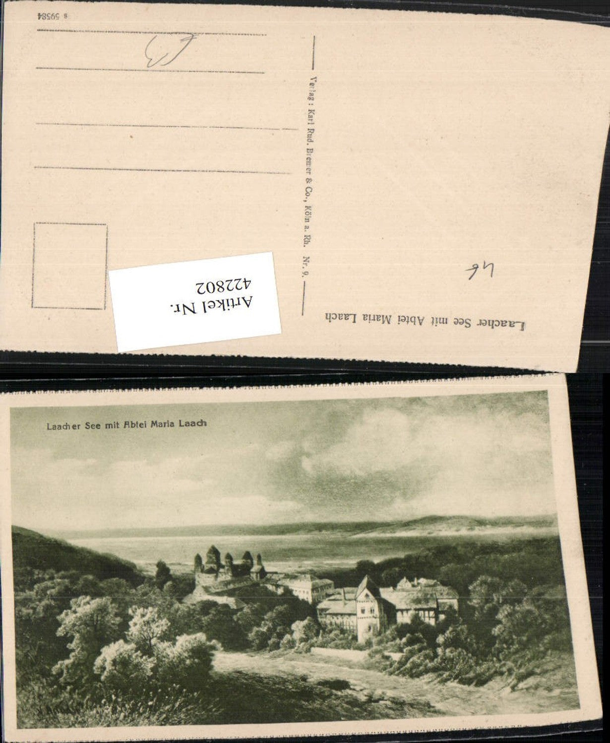 422802,Laacher See b. Glees m. Abtei Maria Laach