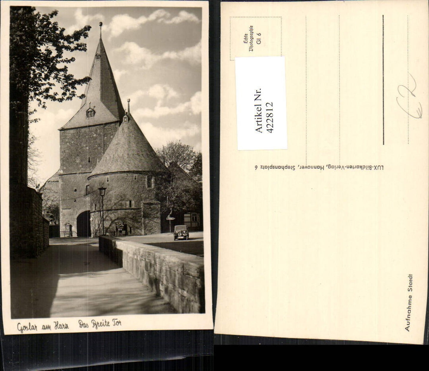 422812,Goslar am Harz Das Breite Tor Turm