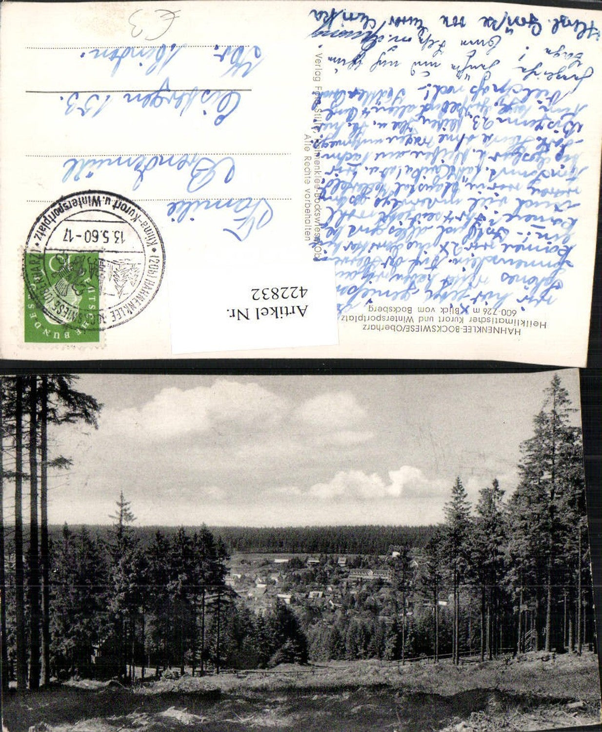 422832,Hahnenklee-Bockswiese im Oberharz Blick vom Bocksberg