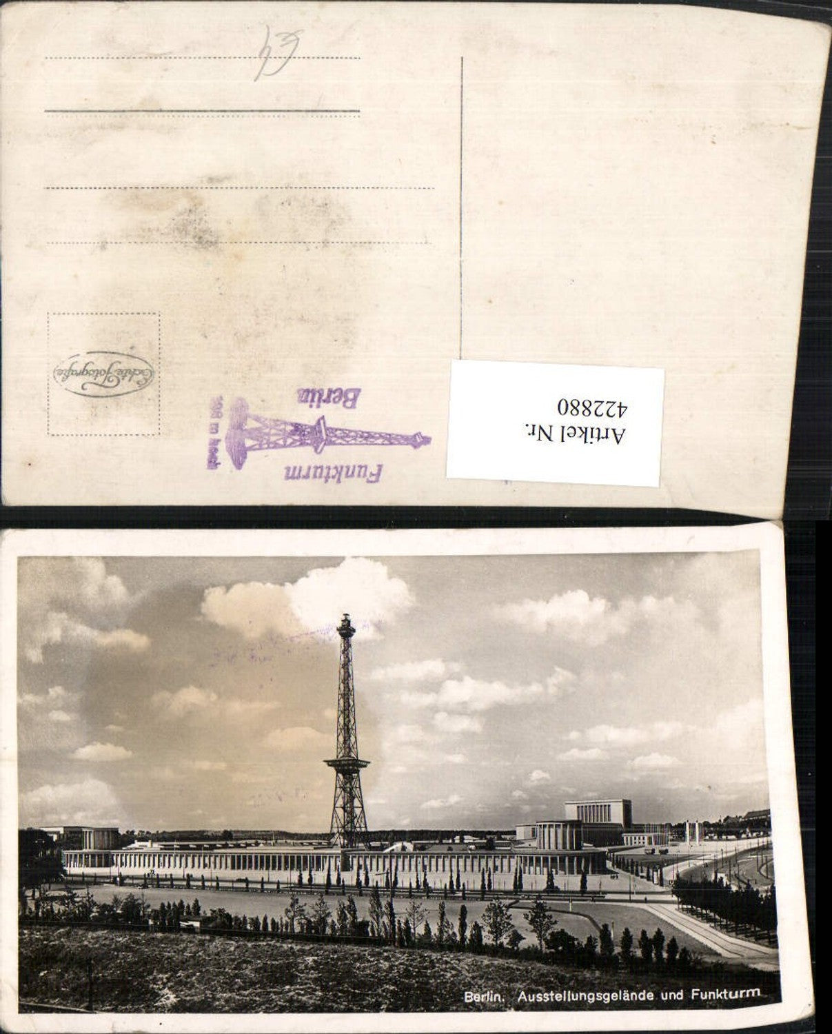 422880,Berlin Ausstellungsgelände und Funkturm Turm