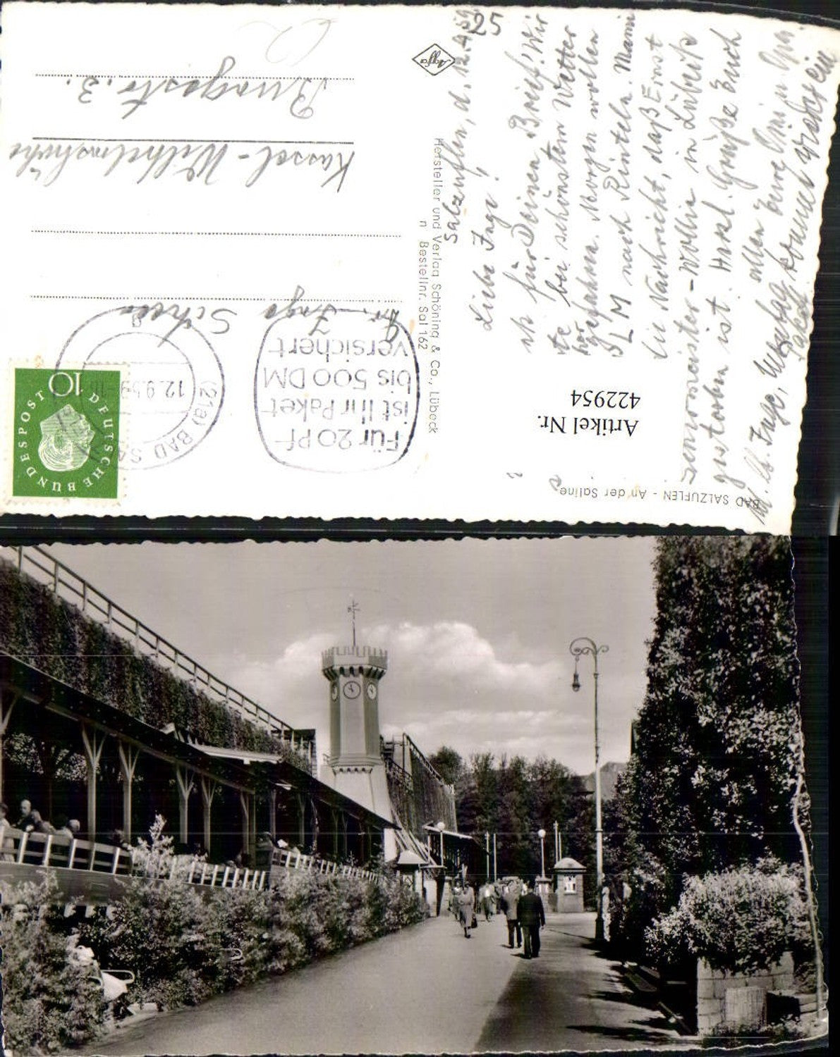 422954,Bad Salzuflen An der Saline Straßenansicht Turm