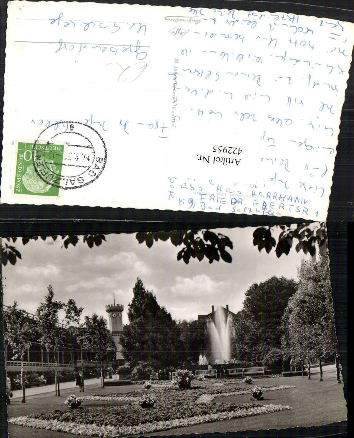 422955,Bad Salzuflen Gradierwerk u. Fontäne