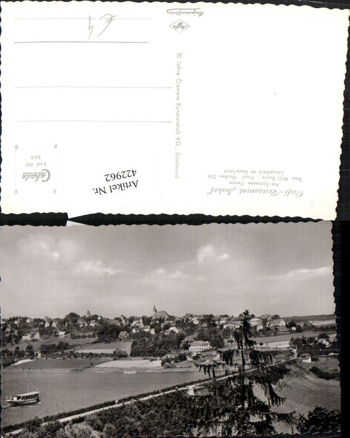 422962,Langscheid im Sauerland Totale Sorpesee-Damm