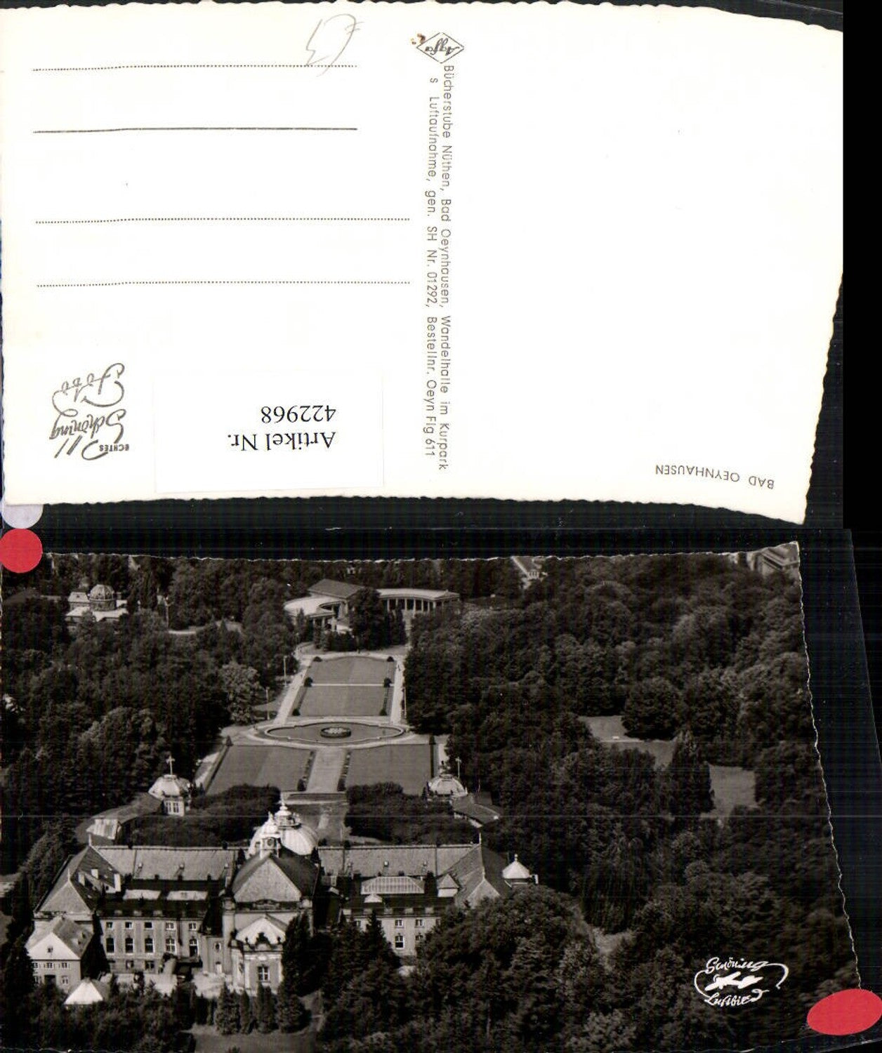 422968,Bad Oeynhausen Schloss Fliegeraufnahme