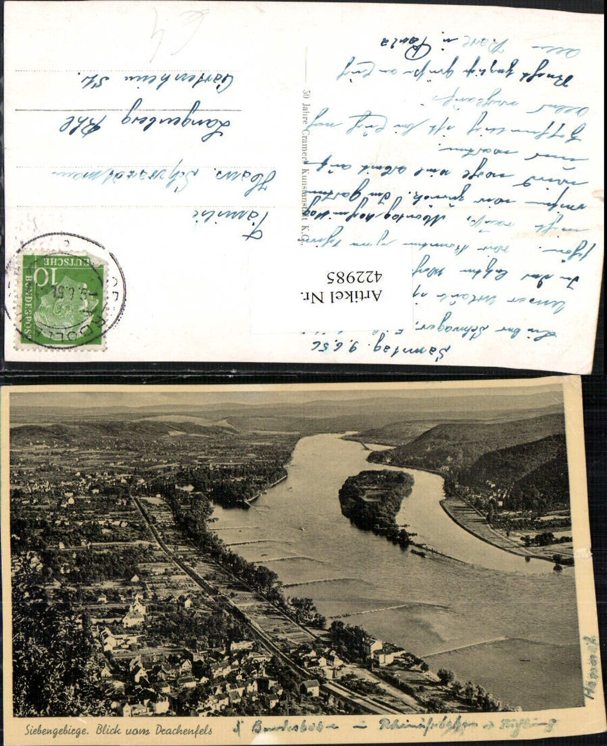 422985,Siebengebirge Blick vom Drachenfels b. Königswinter Totale