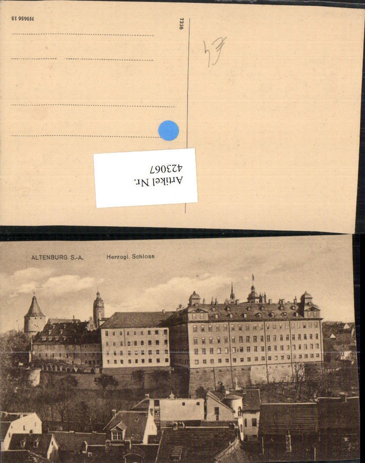 423067,Altenburg Herzogliches Schloss