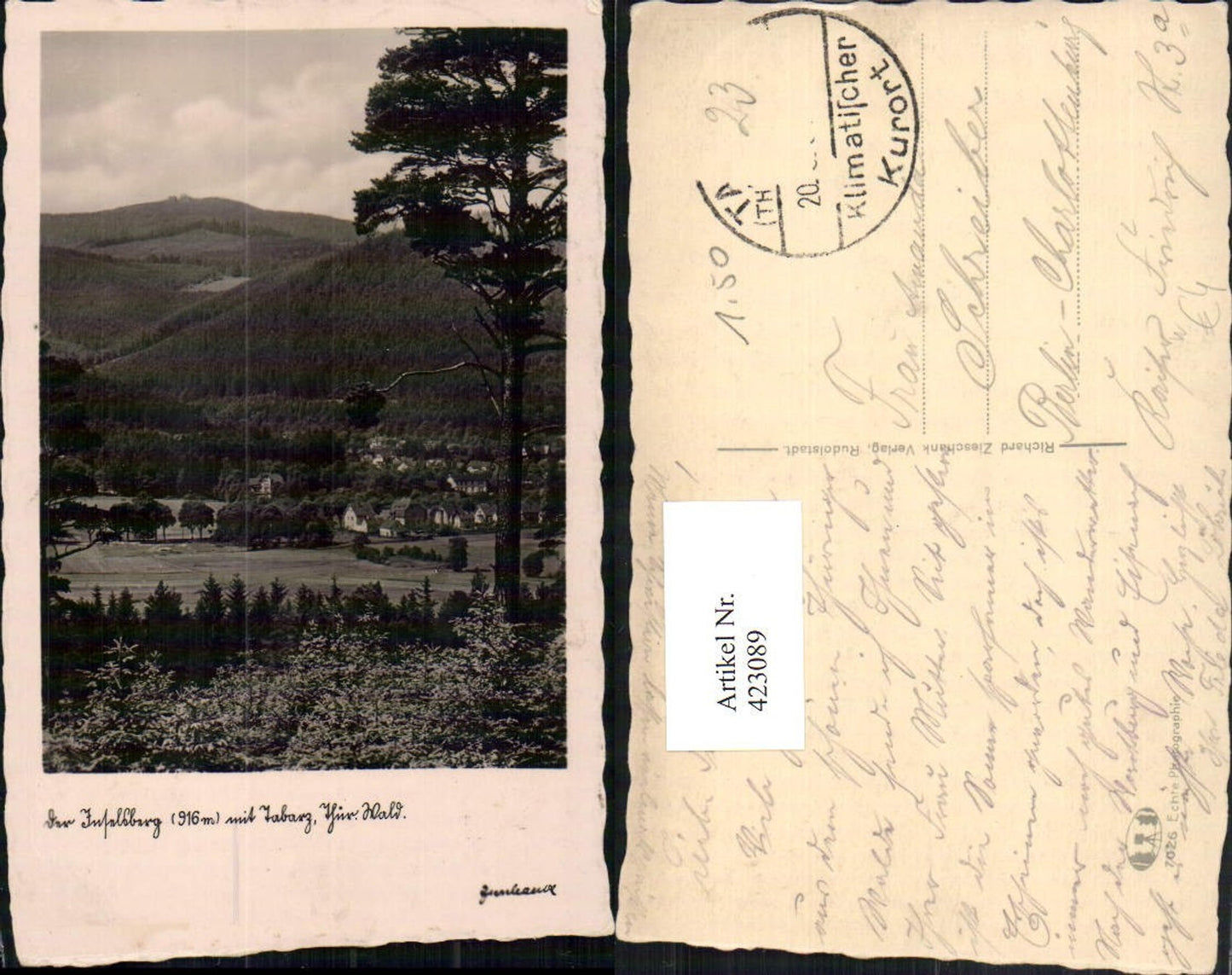 423089,Inselsberg m. Tabarz im Thüringer Wald Teilansicht