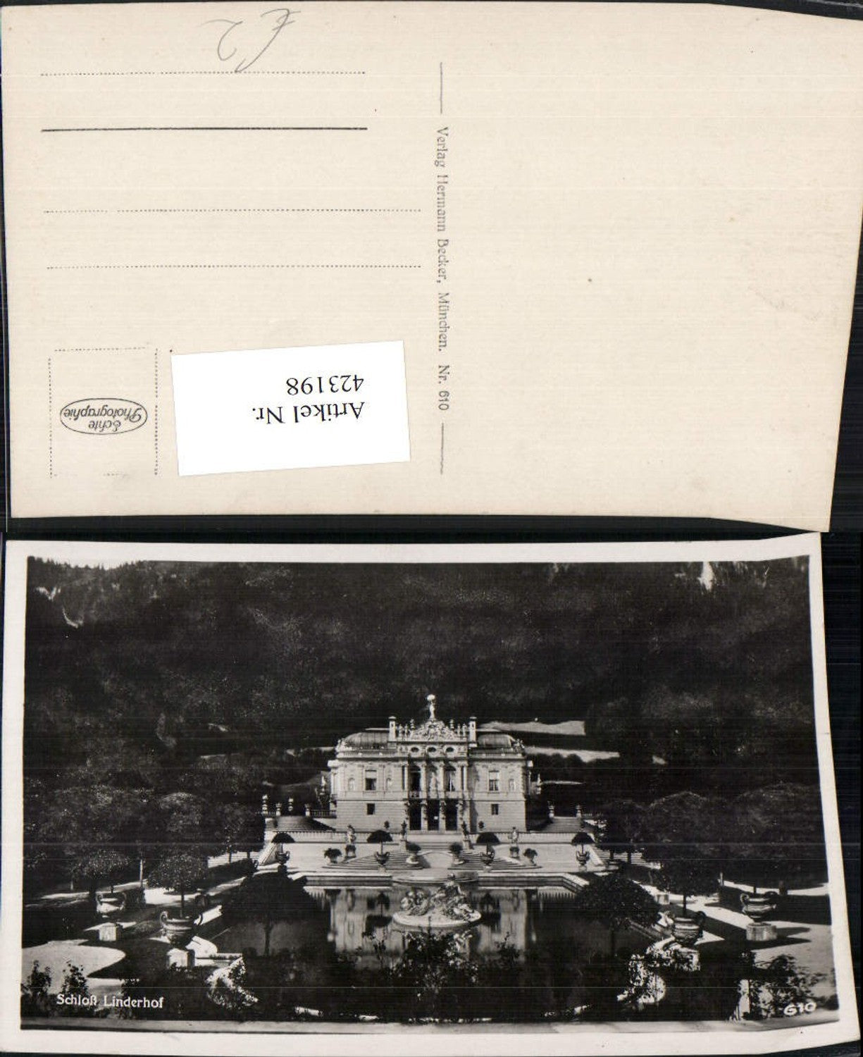423198,Schloss Linderhof b. Ettal