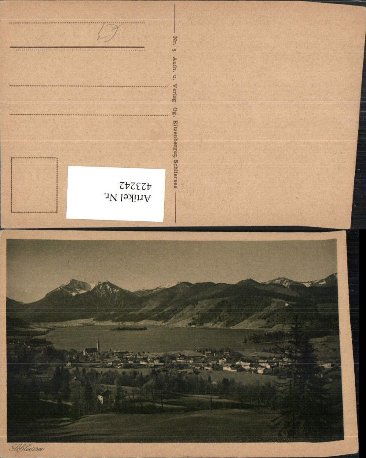 423242,Schliersee Totale Bergkulisse