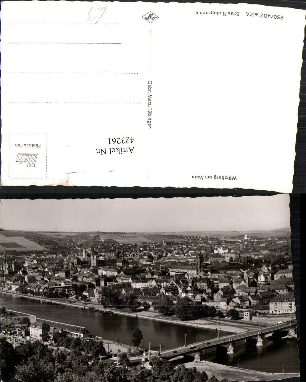 423261,Würzburg am Main Teilansicht Brücke