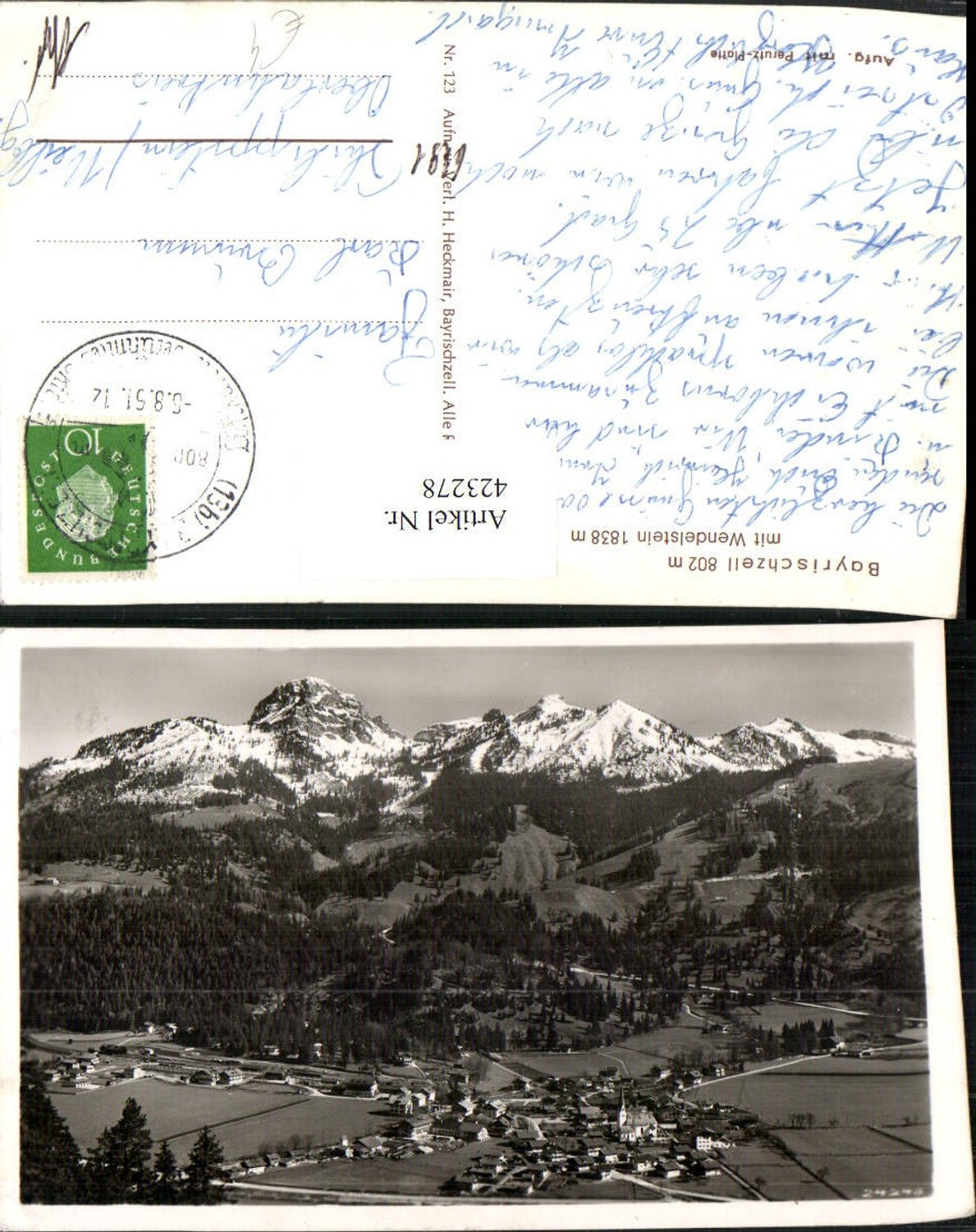 423278,Bayrischzell Totale m. Wendelstein Bergkulisse