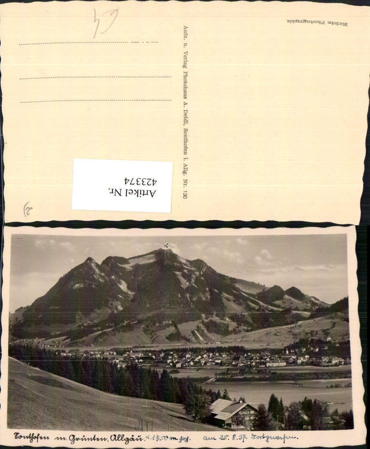 423374,Sonthofen Totale m. Grünten Bergkulisse