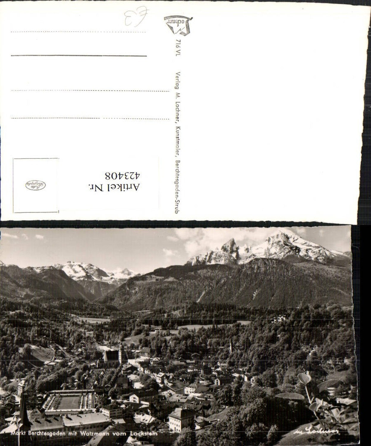 423408,Berchtesgaden Totale m. Watzmann vom Lockstein Bergkulisse