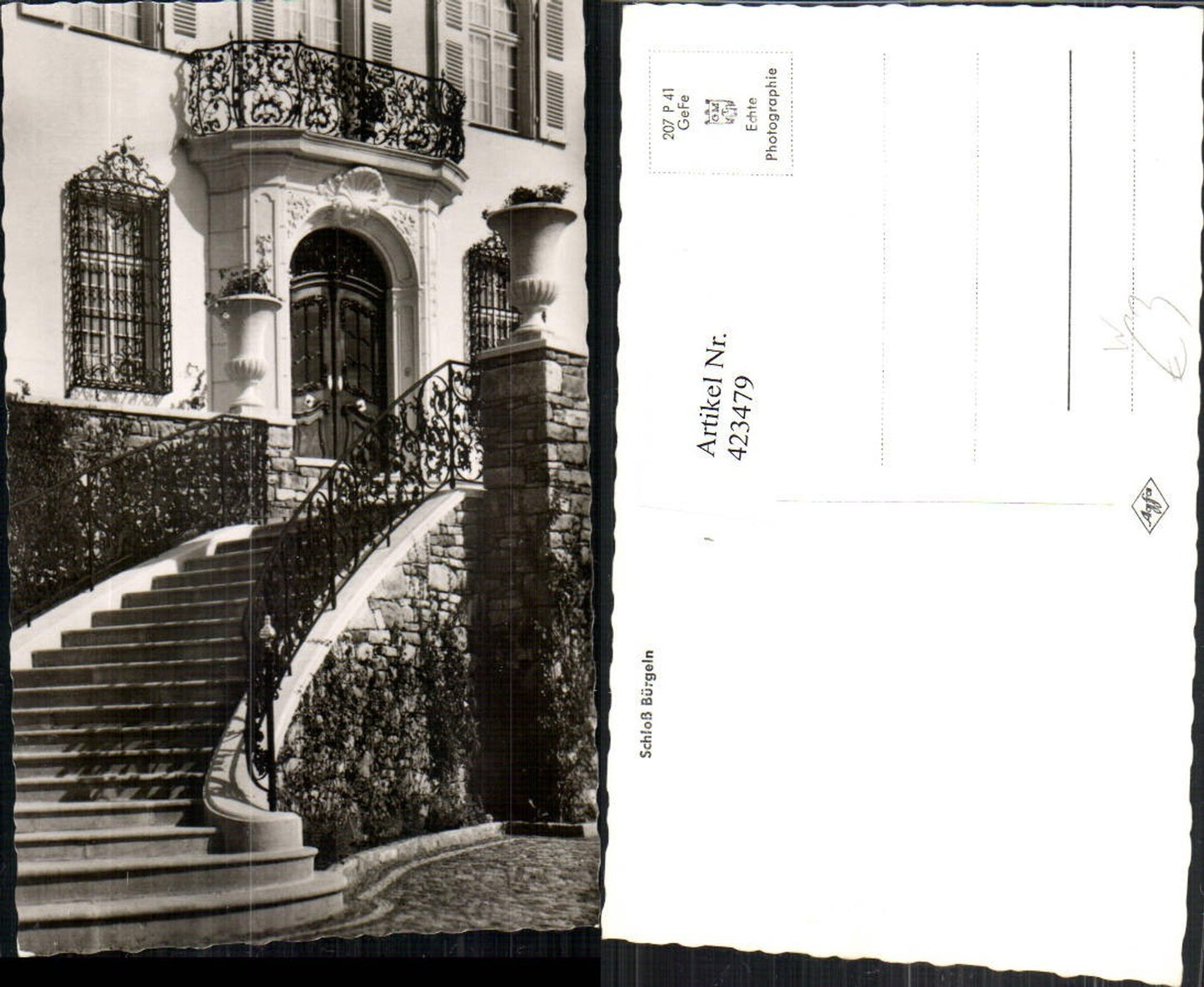 423479,Schloss Bürgeln b. Schliengen Stiege Portal Tor