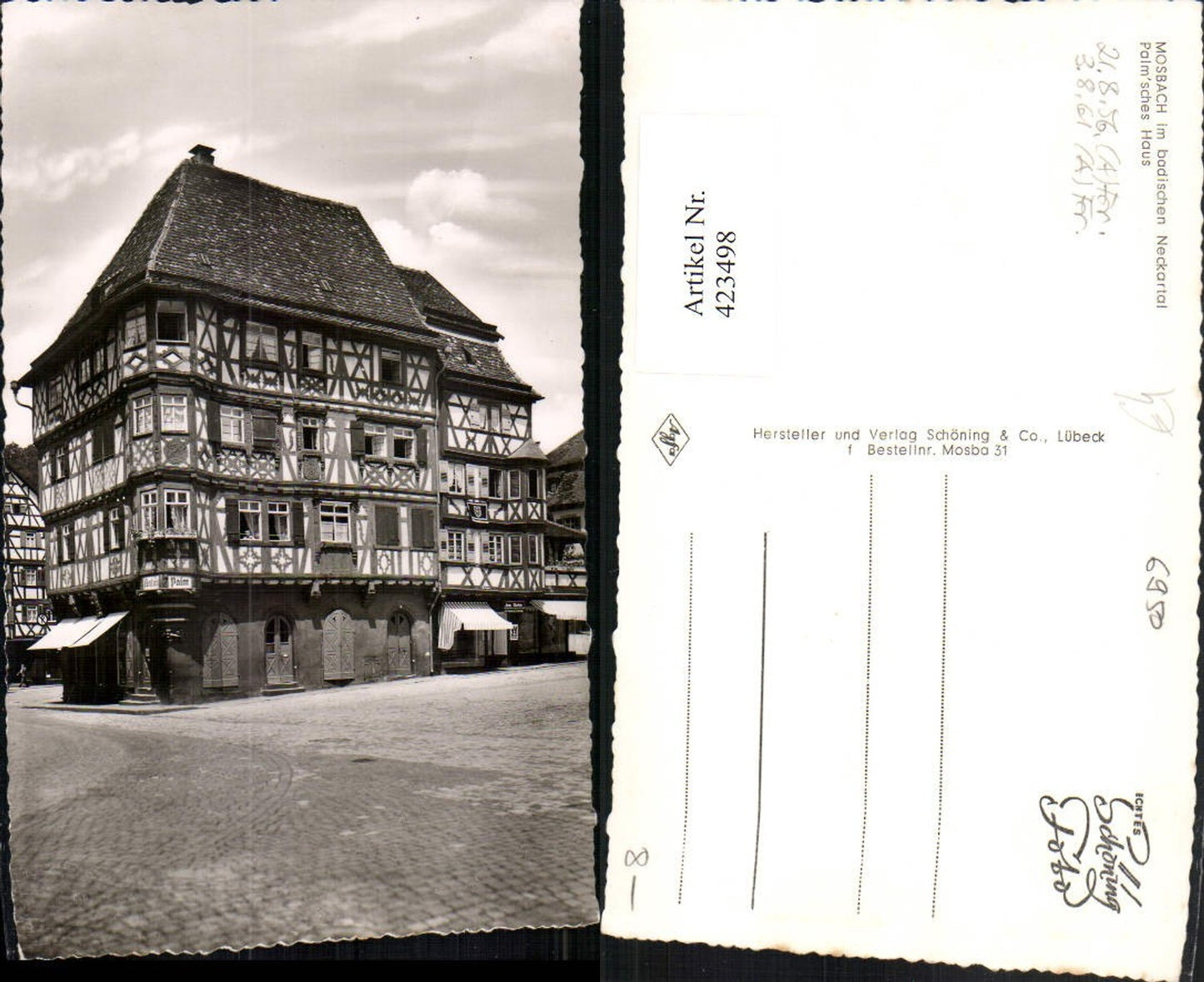 423498,Mosbach im Neckartal Palmsches Haus Gebäude
