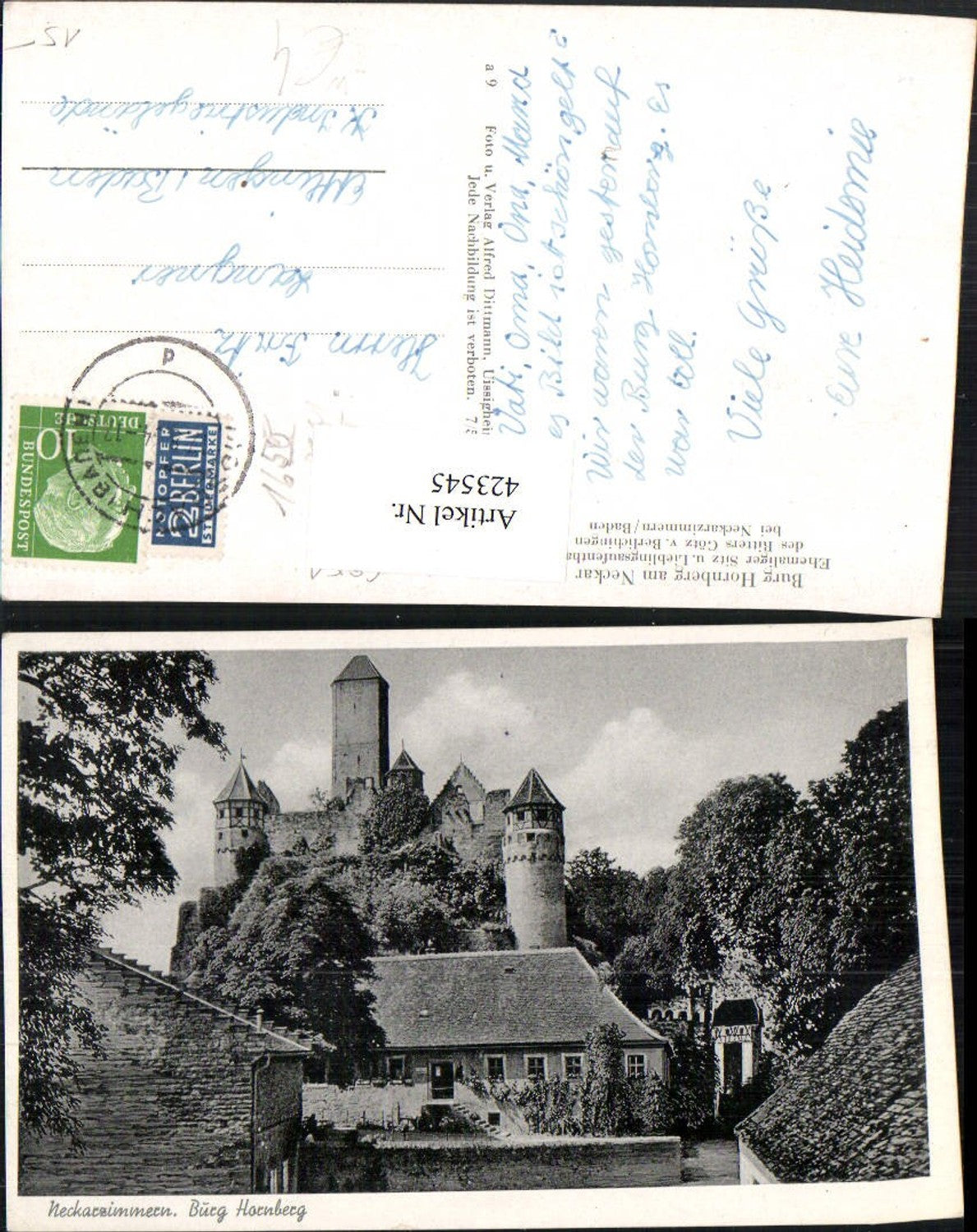 423545,Burg Hornberg am Neckar b. Neckarzimmern