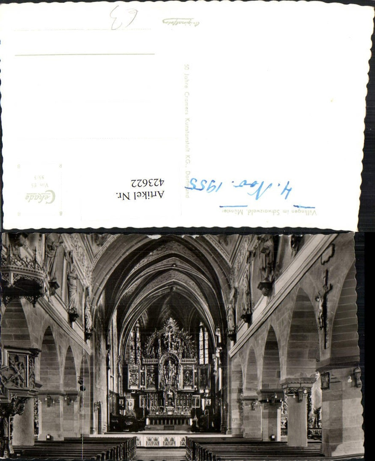 423622,Villingen im Schwarzwald Münster Kirche Innenansicht
