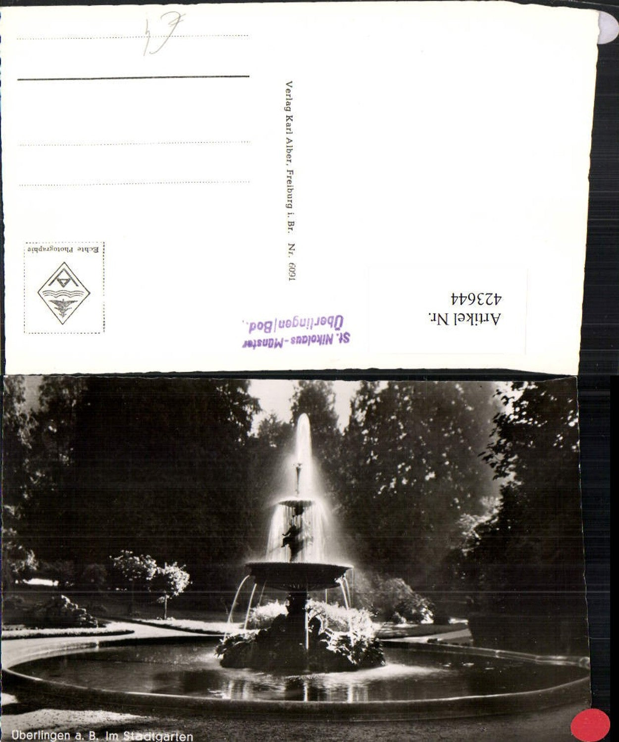 423644,Überlingen am Bodensee Stadtgarten Brunnen